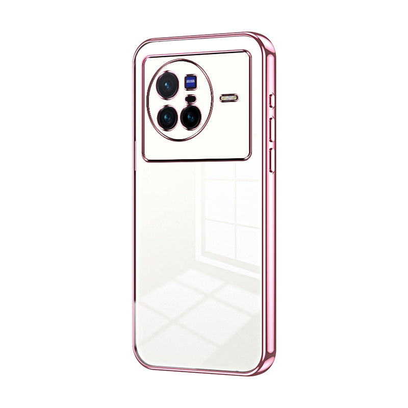 vivo X80 Case - Transparent Plating & Precision Hole Design for Luxury and Protection-buycases.co.uk