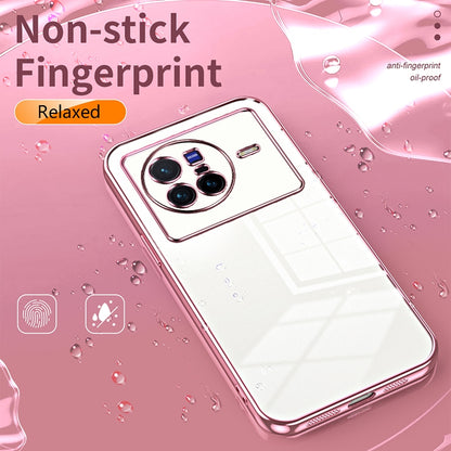 vivo X80 Case - Transparent Plating & Precision Hole Design for Luxury and Protection-buycases.co.uk