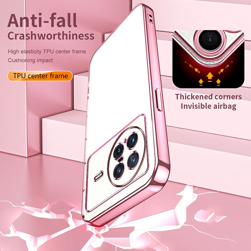 vivo X Note Case - Transparent Plating & Precision Hole Design for Luxury and Protection-buycases.co.uk