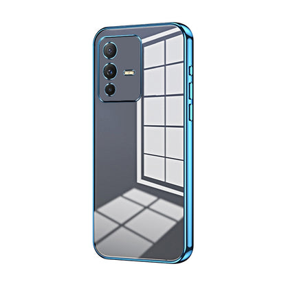 vivo V23 5G Case - Transparent Plating & Precision Hole Design for Luxury and Protection-buycases.co.uk