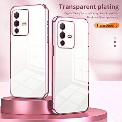 vivo S12 Case - Transparent Plating & Precision Hole Design for Luxury and Protection-buycases.co.uk