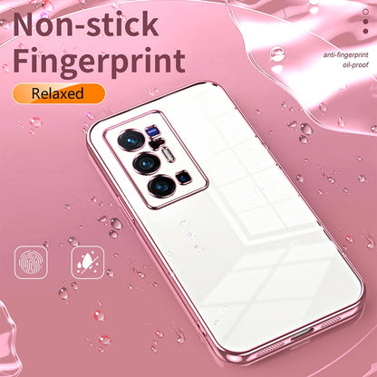 vivo X70 Pro+ Case - Transparent Plating & Precision Hole Design for Luxury and Protection-buycases.co.uk
