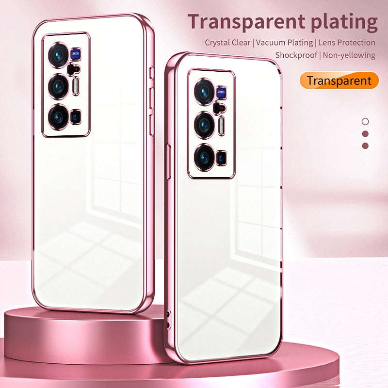 vivo X70 Pro+ Case - Transparent Plating & Precision Hole Design for Luxury and Protection-buycases.co.uk