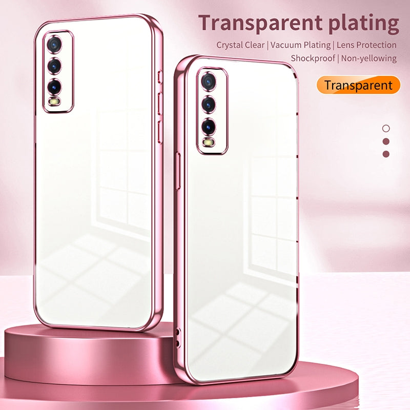 vivo Y20s Case - Transparent Plating & Precision Hole Design for Luxury and Protection-buycases.co.uk