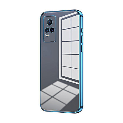 vivo V21e Case - Transparent Plating & Precision Hole Design for Luxury and Protection-buycases.co.uk