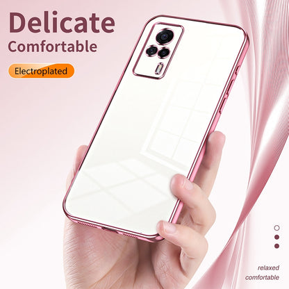 vivo S9e Case - Transparent Plating & Precision Hole Design for Luxury and Protection-buycases.co.uk