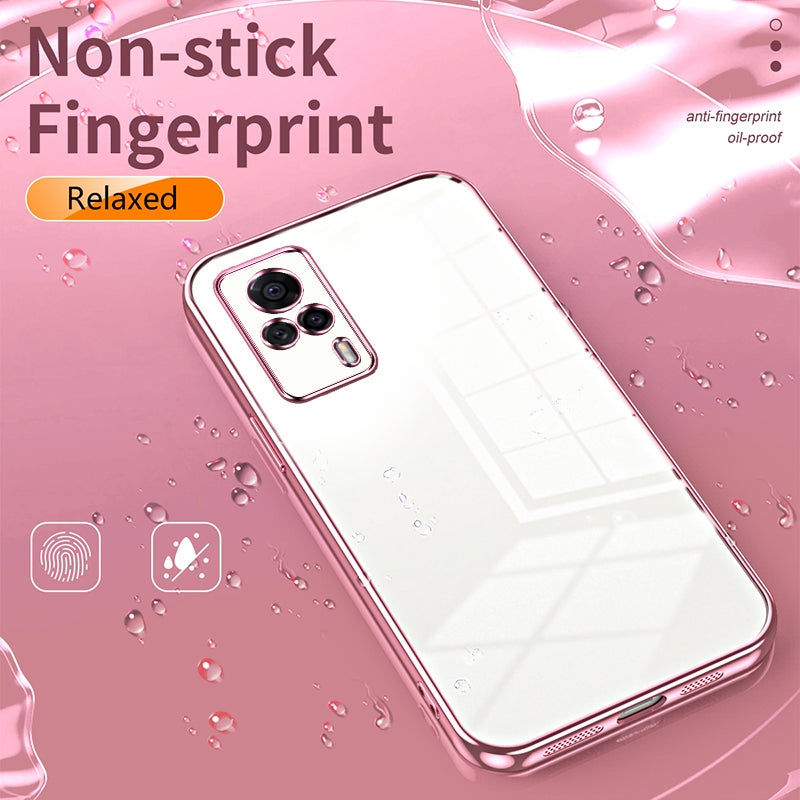 vivo S9e Case - Transparent Plating & Precision Hole Design for Luxury and Protection-buycases.co.uk