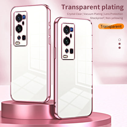vivo X60 Pro+ Case - Transparent Plating & Precision Hole Design for Luxury and Protection-buycases.co.uk