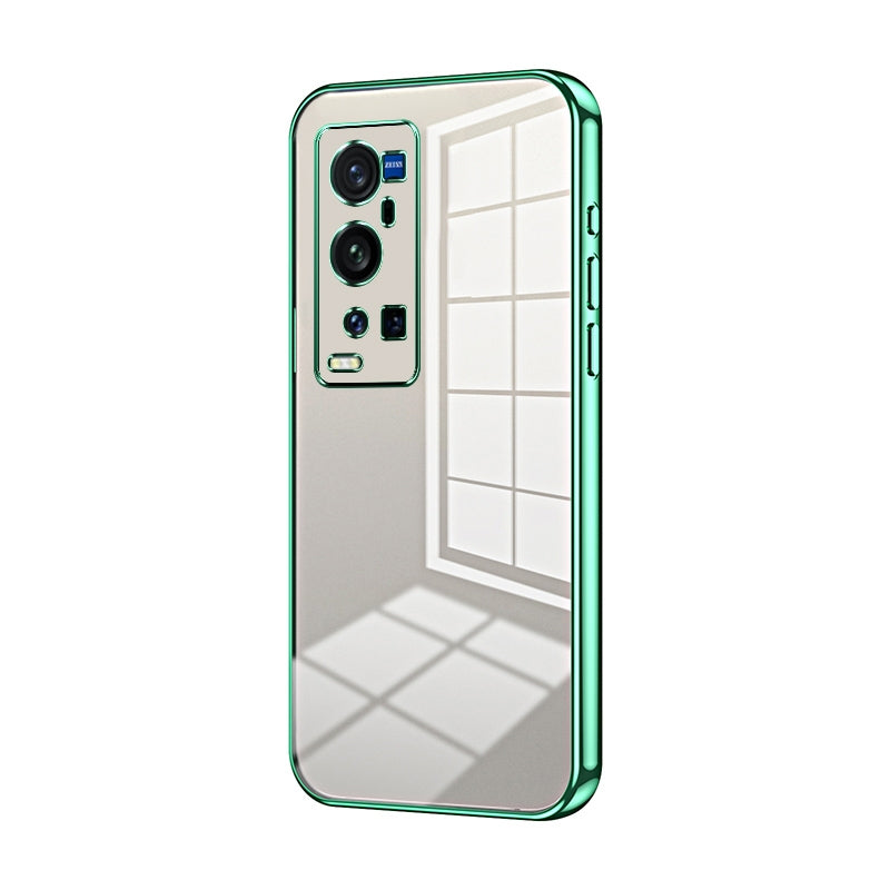 vivo X60 Pro+ Case - Transparent Plating & Precision Hole Design for Luxury and Protection-buycases.co.uk