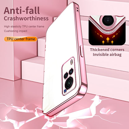 vivo X60 Curved Screen Case - Transparent Plating & Precision Hole Design for Luxury and Protection-buycases.co.uk