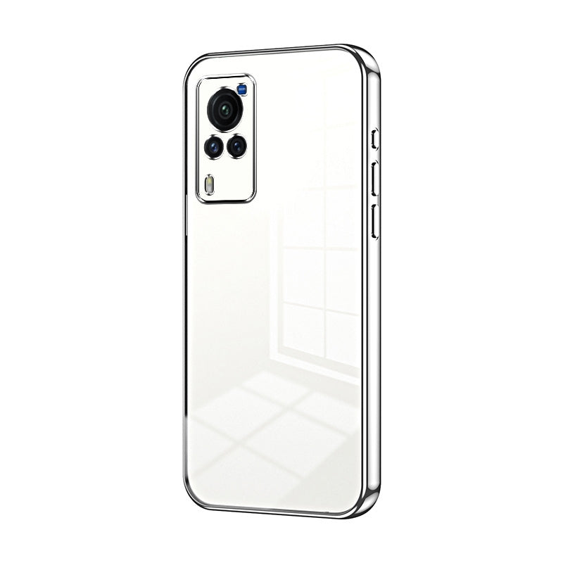 vivo X60 Curved Screen Case - Transparent Plating & Precision Hole Design for Luxury and Protection-buycases.co.uk