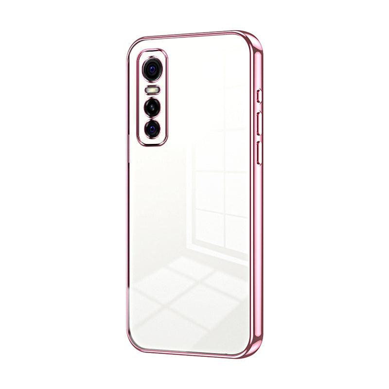 vivo Y73s Case - Transparent Plating & Precision Hole Design for Luxury and Protection-buycases.co.uk