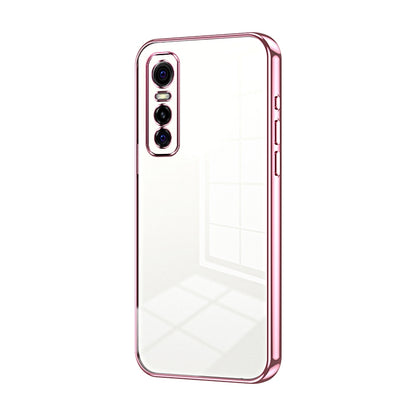vivo Y73s Case - Transparent Plating & Precision Hole Design for Luxury and Protection-buycases.co.uk