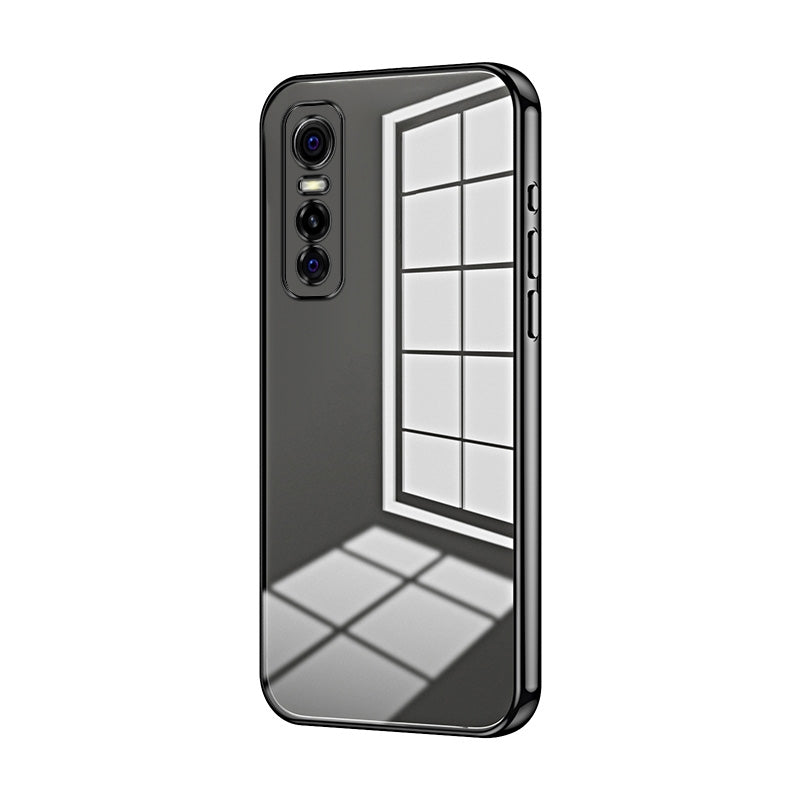 vivo S7e Case - Transparent Plating & Precision Hole Design for Luxury and Protection-buycases.co.uk