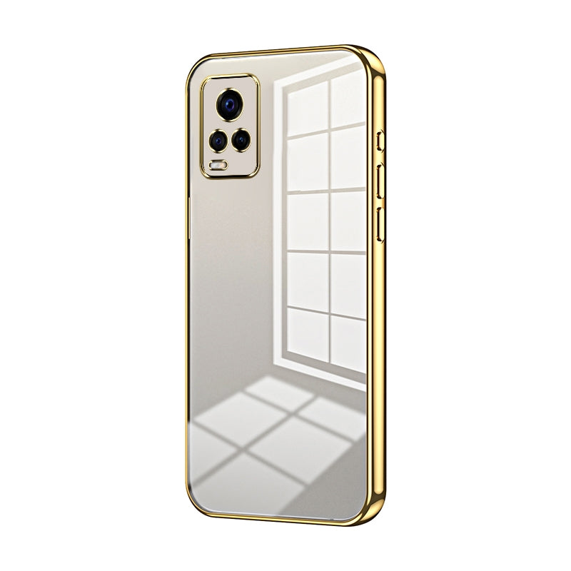 vivo V20 Pro Case - Transparent Plating & Precision Hole Design for Luxury and Protection-buycases.co.uk