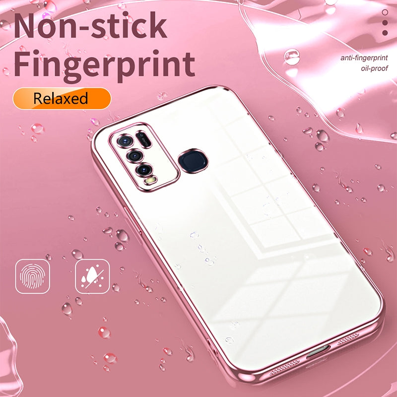 vivo Y30 Case - Transparent Plating & Precision Hole Design for Luxury and Protection-buycases.co.uk