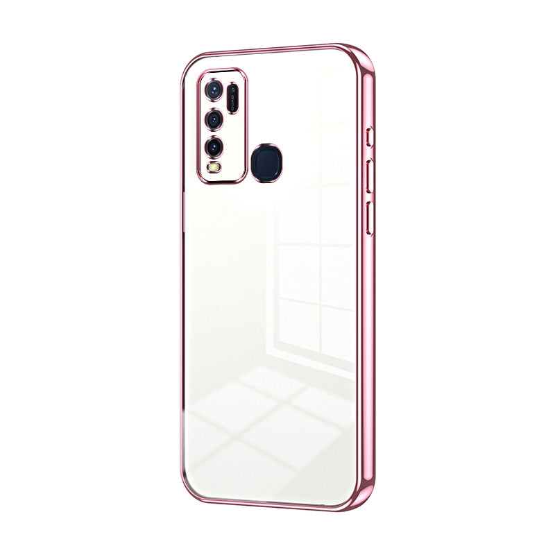vivo Y30 Case - Transparent Plating & Precision Hole Design for Luxury and Protection-buycases.co.uk