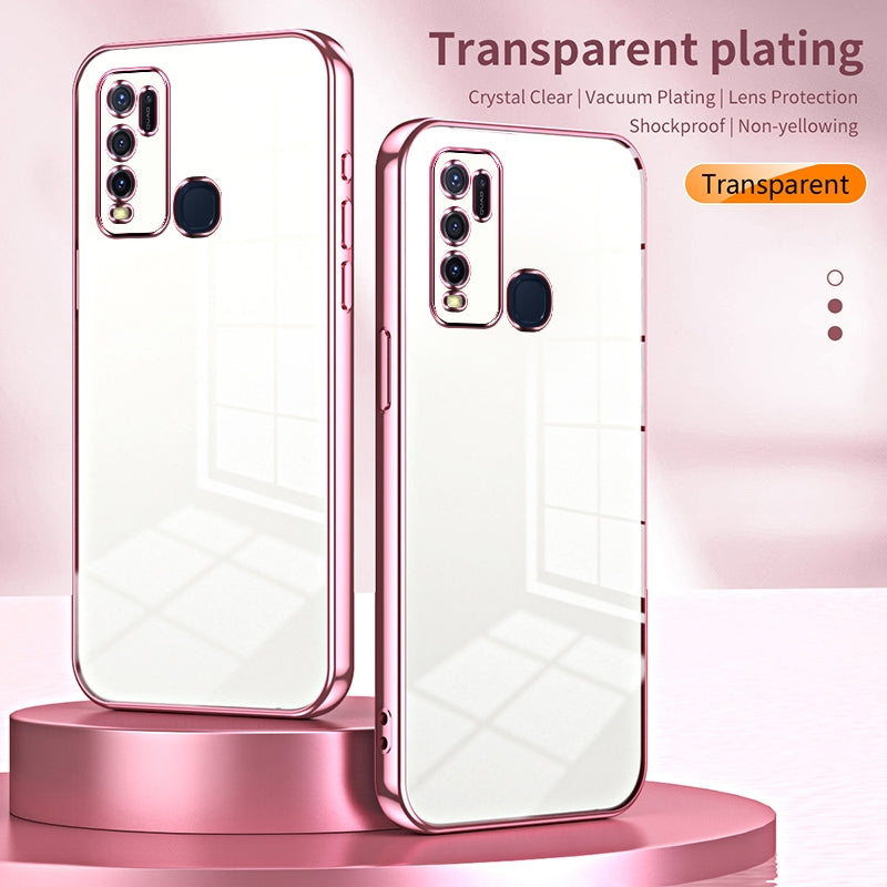vivo Y30 Case - Transparent Plating & Precision Hole Design for Luxury and Protection-buycases.co.uk