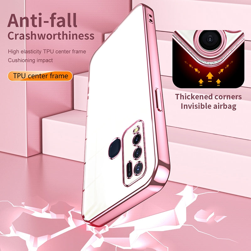 vivo Y30 Case - Transparent Plating & Precision Hole Design for Luxury and Protection-buycases.co.uk