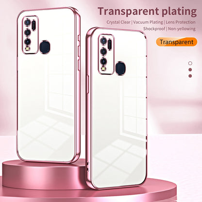 vivo Y30 Case - Transparent Plating & Precision Hole Design for Luxury and Protection-buycases.co.uk