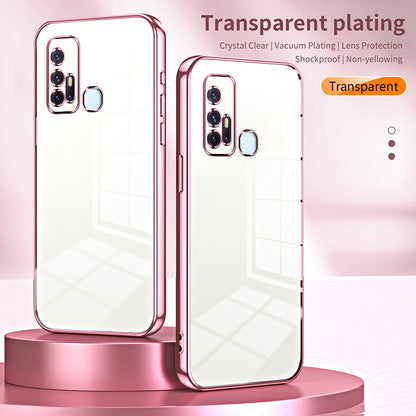 vivo Z6 5G Case - Transparent Plating & Precision Hole Design for Luxury and Protection-buycases.co.uk