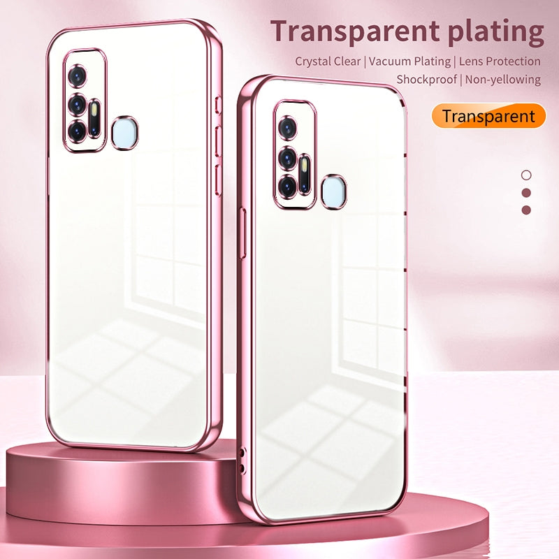 vivo Z6 5G Case - Transparent Plating & Precision Hole Design for Luxury and Protection-buycases.co.uk