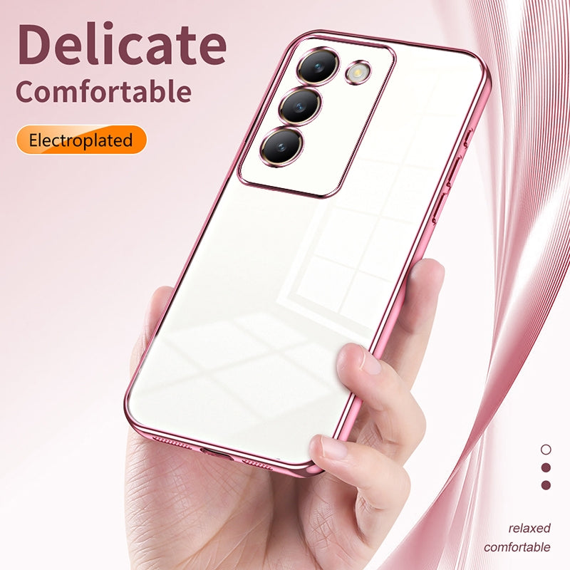 vivo V30 SE Case - Transparent Plating & Precision Hole Design for Luxury and Protection-buycases.co.uk