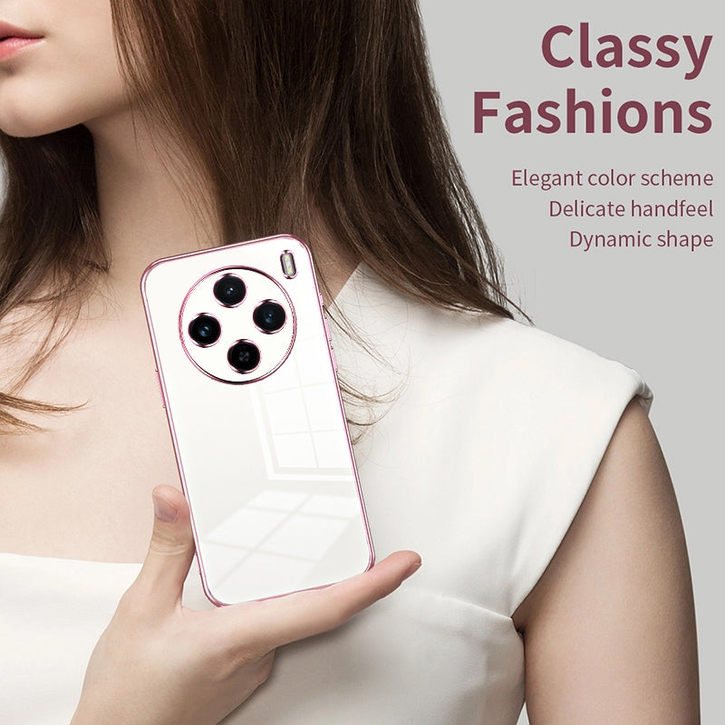 vivo X100s Case - Transparent Plating & Precision Hole Design for Luxury and Protection-buycases.co.uk
