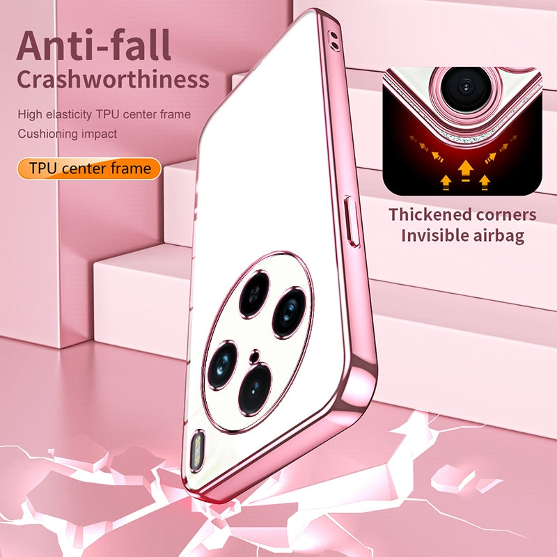 vivo X100s Pro Case - Transparent Plating & Precision Hole Design for Luxury and Protection-buycases.co.uk