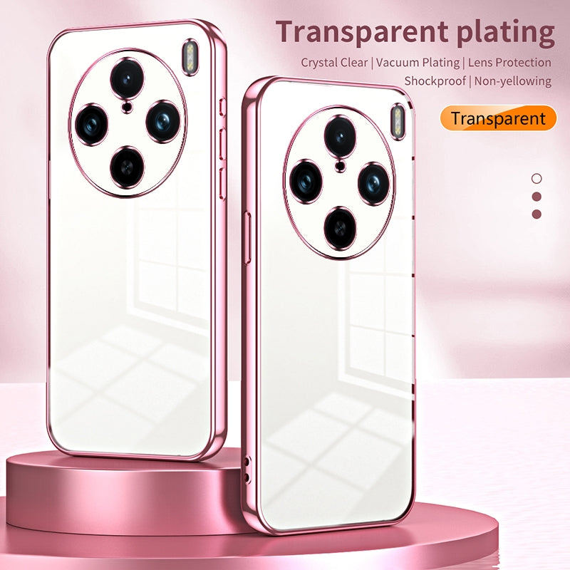 vivo X100s Pro Case - Transparent Plating & Precision Hole Design for Luxury and Protection-buycases.co.uk