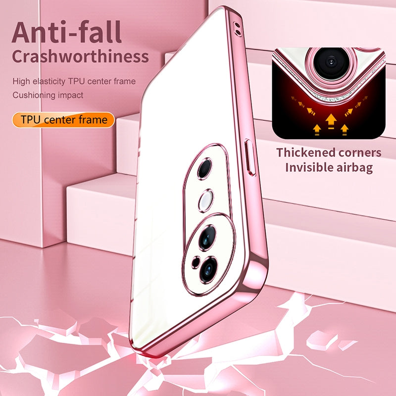 vivo S19 Case - Transparent Plating & Precision Hole Design for Luxury and Protection-buycases.co.uk