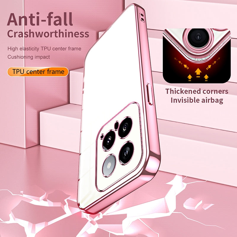 Xiaomi 14 Case - Transparent Plating & Precision Hole Design for Luxury and Protection-buycases.co.uk