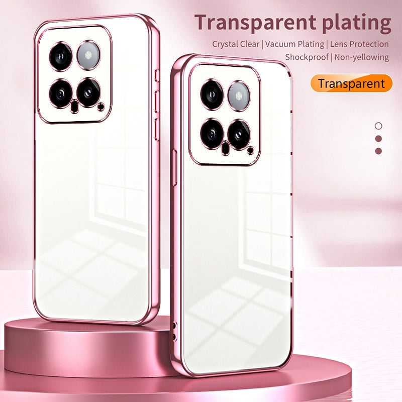 Xiaomi 14 Case - Transparent Plating & Precision Hole Design for Luxury and Protection-buycases.co.uk