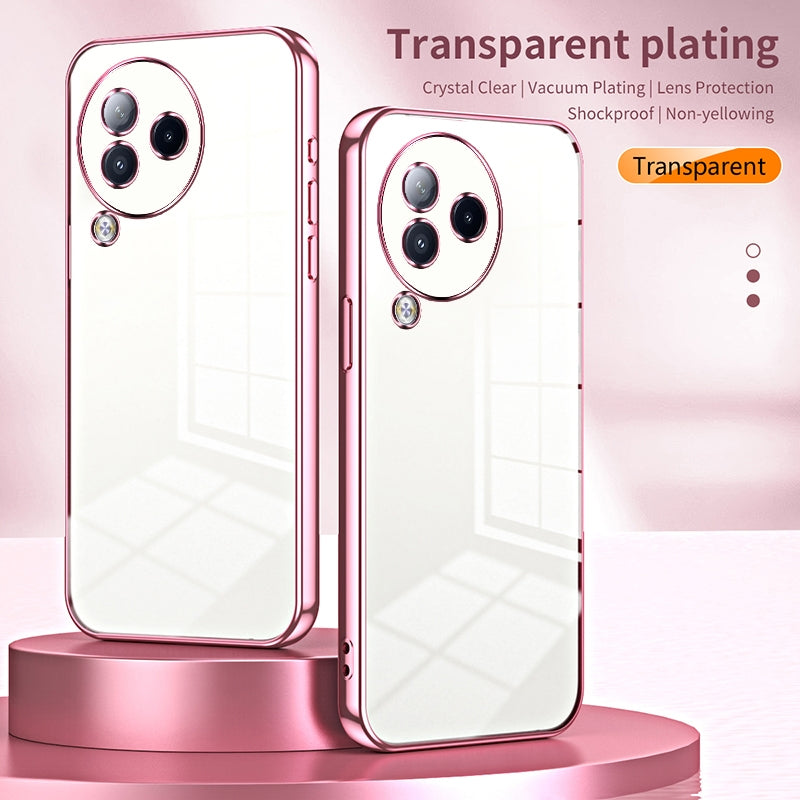 Xiaomi Civi 3 Case - Transparent Plating & Precision Hole Design for Luxury and Protection-buycases.co.uk