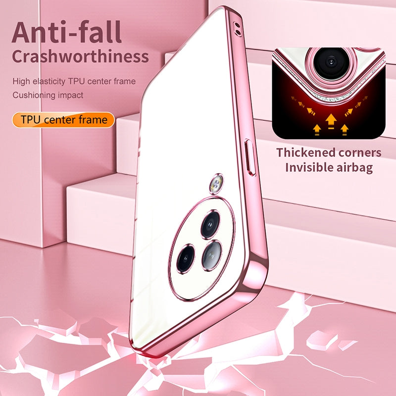 Xiaomi Civi 3 Case - Transparent Plating & Precision Hole Design for Luxury and Protection-buycases.co.uk