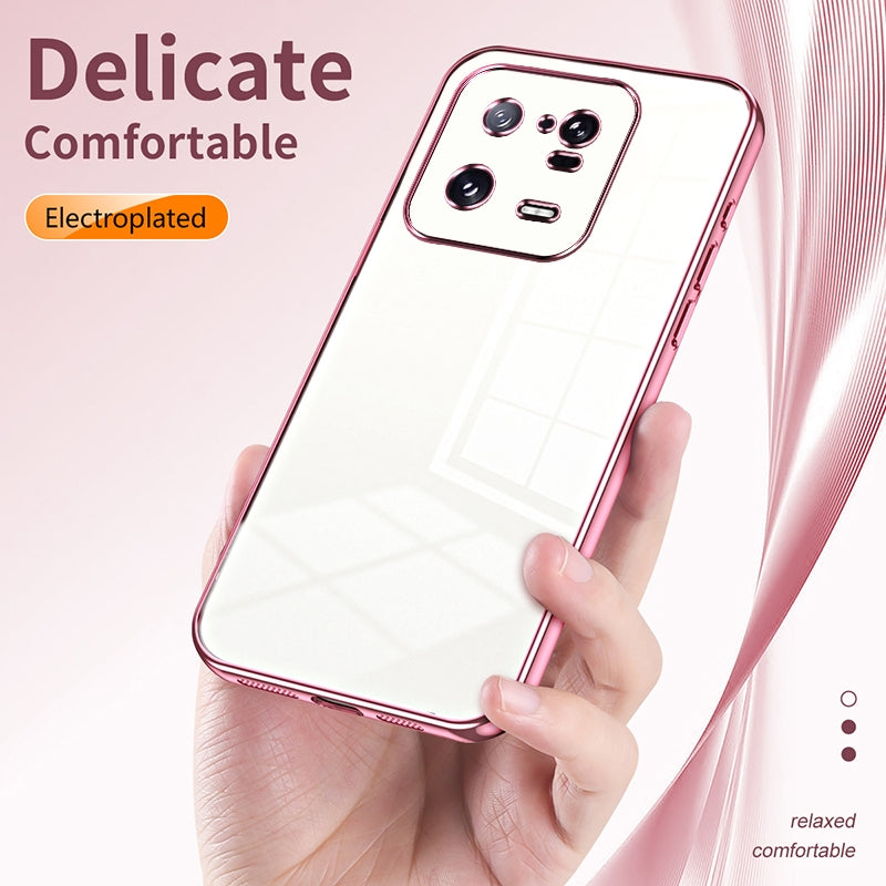 Xiaomi 13 Pro Case - Transparent Plating & Precision Hole Design for Luxury and Protection-buycases.co.uk