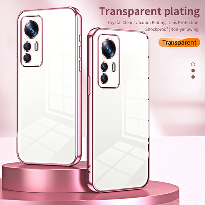 Xiaomi 12T Pro Case - Transparent Plating & Precision Hole Design for Luxury and Protection-buycases.co.uk