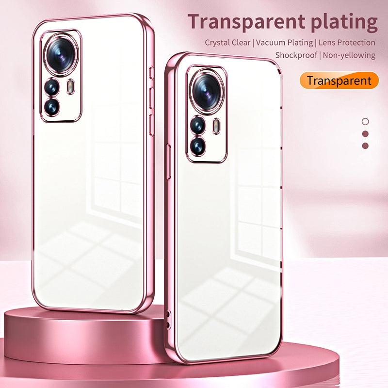 Xiaomi 12 Pro Case - Transparent Plating & Precision Hole Design for Luxury and Protection-buycases.co.uk