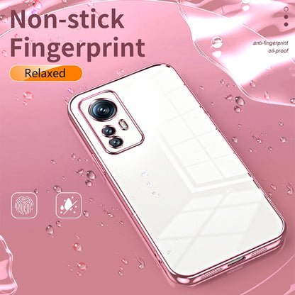 Xiaomi 12S Case - Transparent Plating & Precision Hole Design for Luxury and Protection-buycases.co.uk