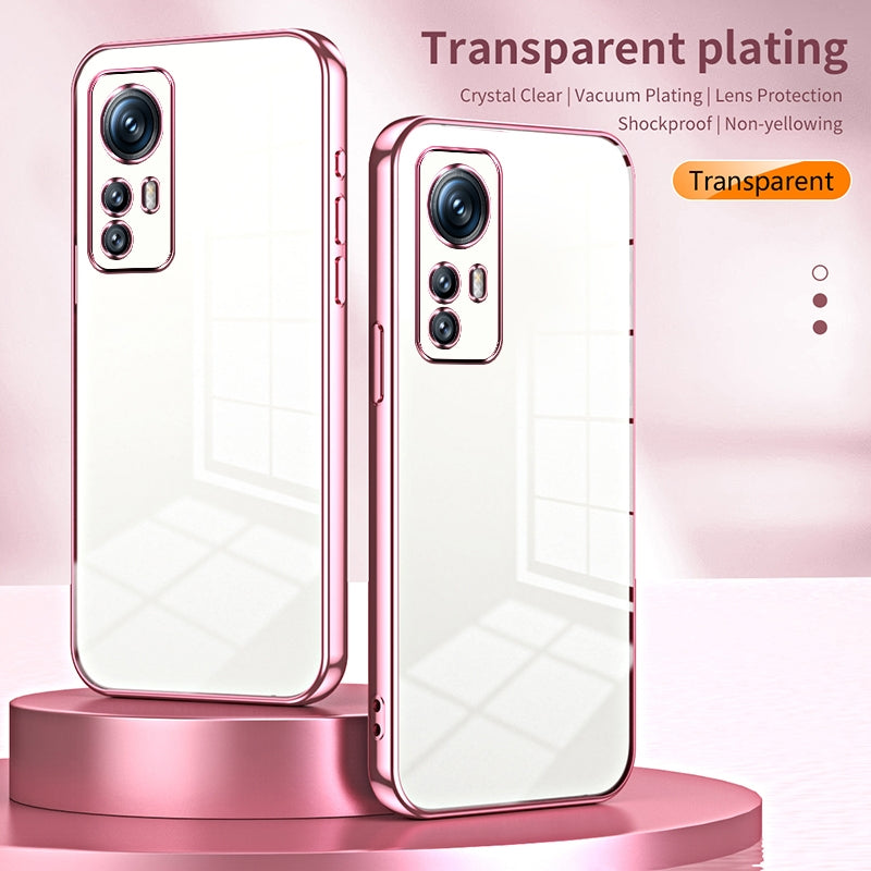 Xiaomi 12S Case - Transparent Plating & Precision Hole Design for Luxury and Protection-buycases.co.uk