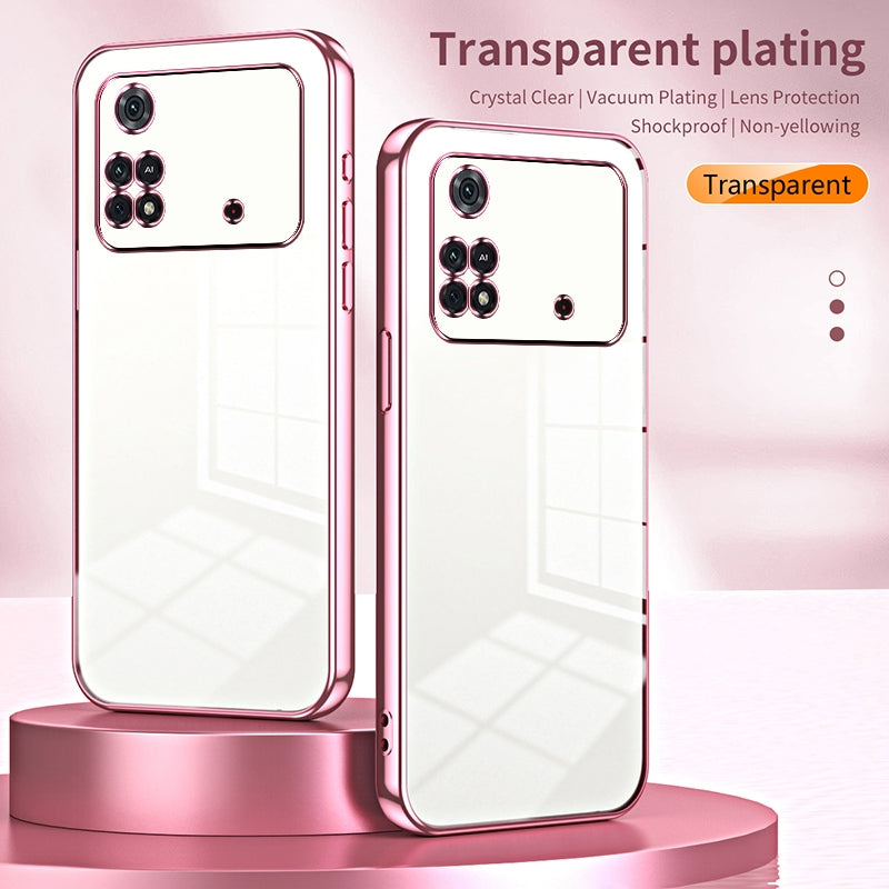 Xiaomi Poco M4 Pro Case - Transparent Plating & Precision Hole Design for Luxury and Protection-buycases.co.uk