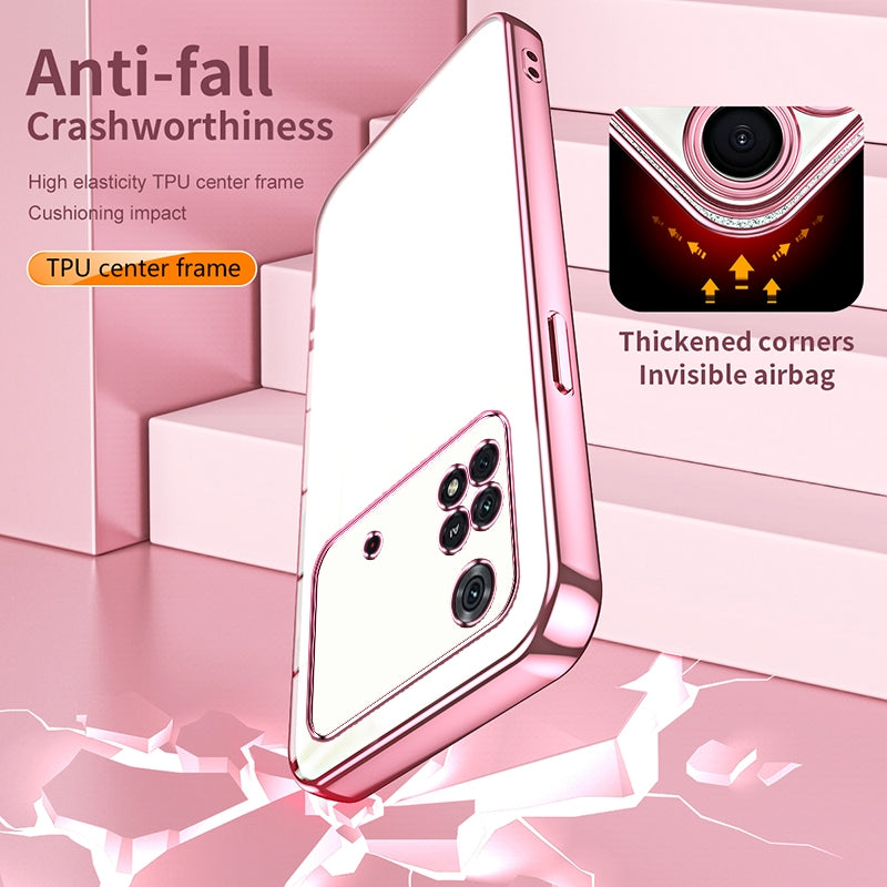 Xiaomi Poco M4 Pro Case - Transparent Plating & Precision Hole Design for Luxury and Protection-buycases.co.uk