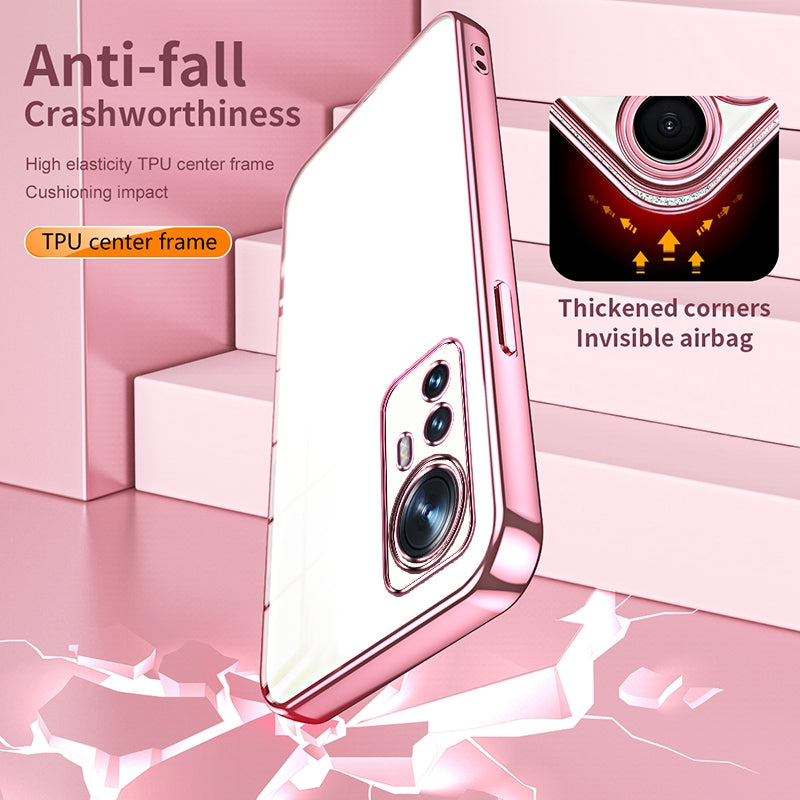 Xiaomi 12X Case - Transparent Plating & Precision Hole Design for Luxury and Protection-buycases.co.uk
