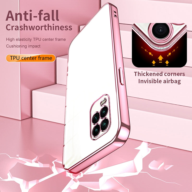 Xiaomi Mi 10 Lite 5G Case - Transparent Plating & Precision Hole Design for Luxury and Protection-buycases.co.uk