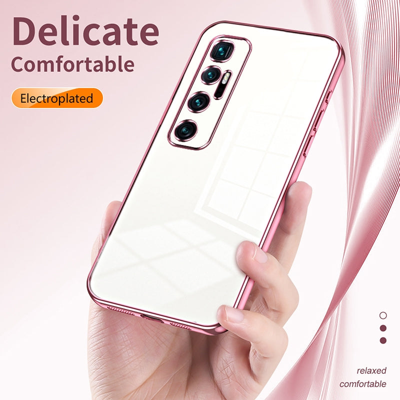 Xiaomi Mi 10 Ultra Case - Transparent Plating & Precision Hole Design for Luxury and Protection-buycases.co.uk