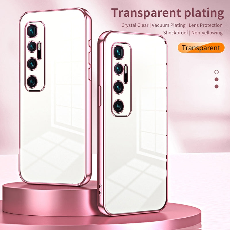 Xiaomi Mi 10 Ultra Case - Transparent Plating & Precision Hole Design for Luxury and Protection-buycases.co.uk