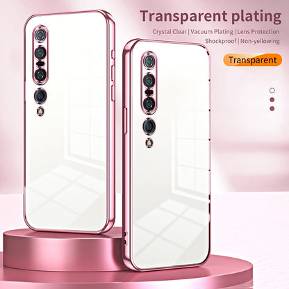 Xiaomi Mi 10 Pro 5G Case - Transparent Plating & Precision Hole Design for Luxury and Protection-buycases.co.uk
