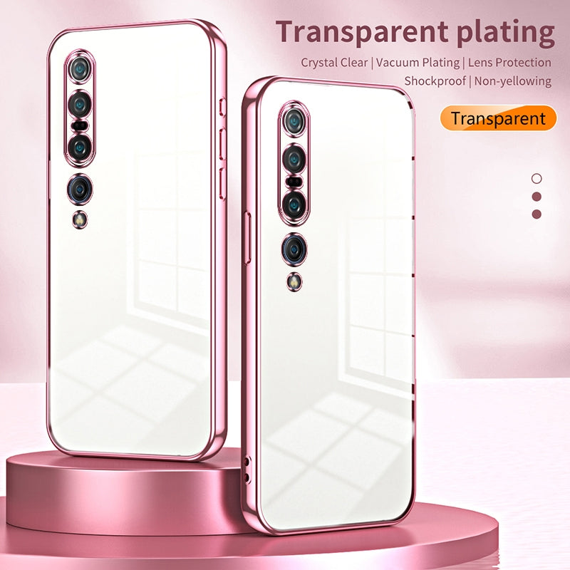 Xiaomi Mi 10 Pro 5G Case - Transparent Plating & Precision Hole Design for Luxury and Protection-buycases.co.uk