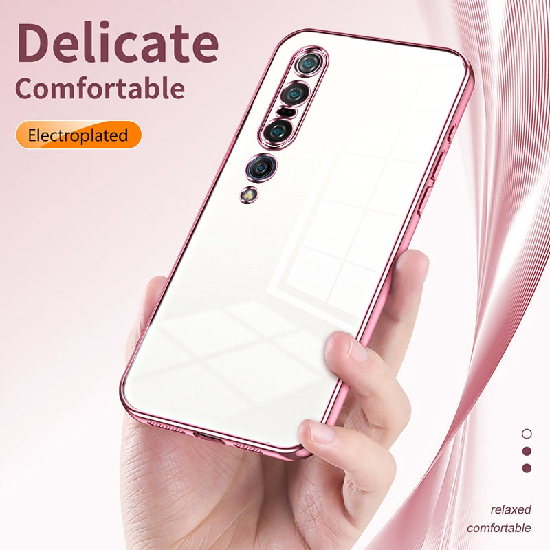 Xiaomi Mi 10 Pro 5G Case - Transparent Plating & Precision Hole Design for Luxury and Protection-buycases.co.uk