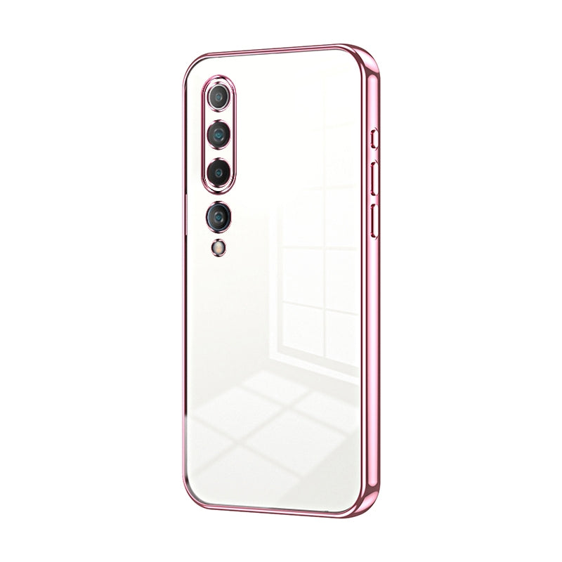 Xiaomi Mi 10 5G Case - Transparent Plating & Precision Hole Design for Luxury and Protection-buycases.co.uk